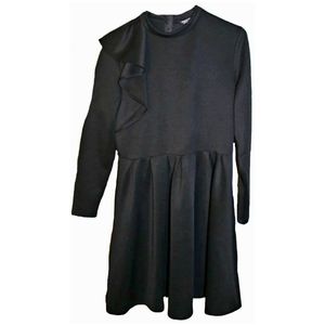 Women's Plus Size 2XL Black Ruffle Dress